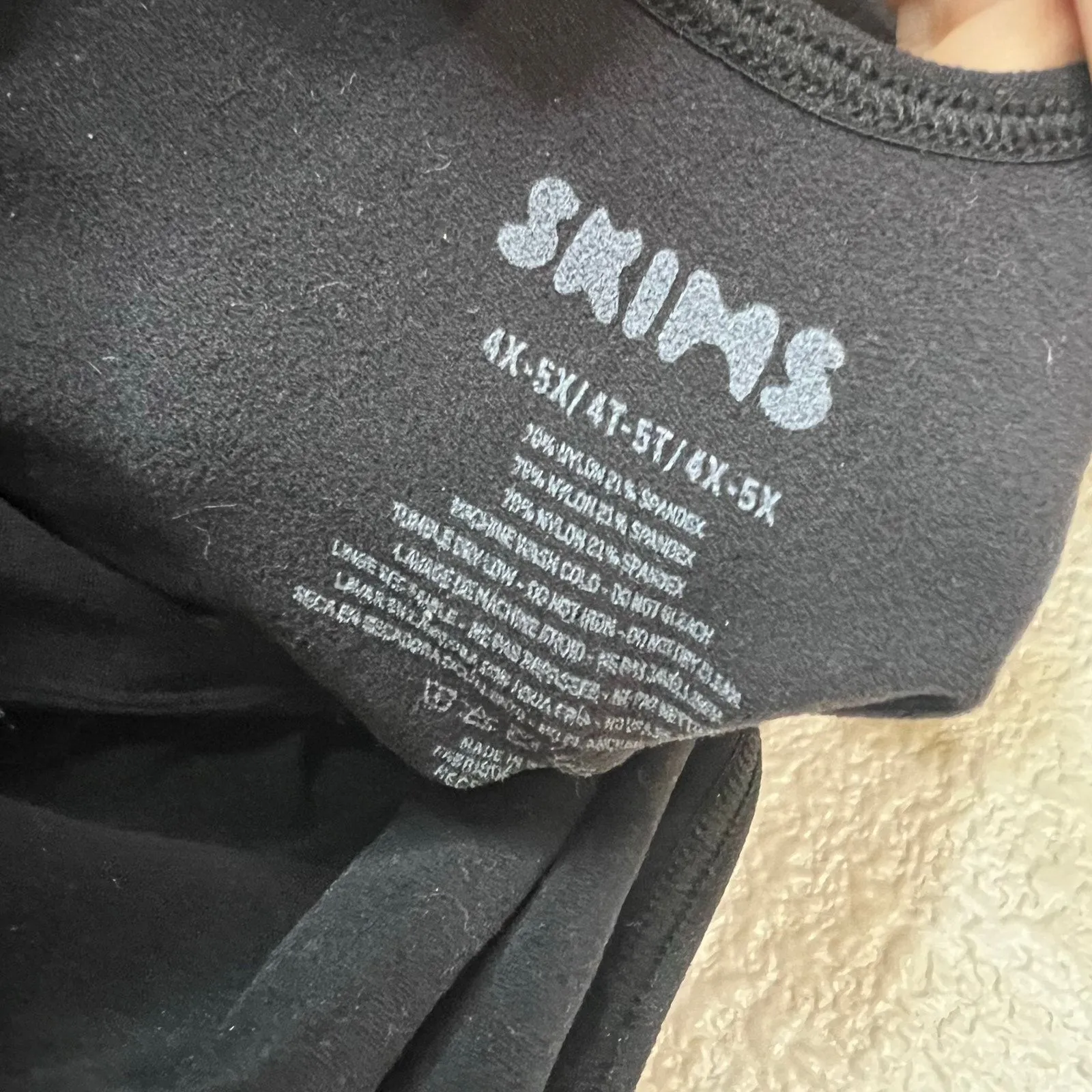 SKIMS Seamless Sculpt Thong Bodysuit Shapewear in black NEW 4X/5X PLUS - Image 5