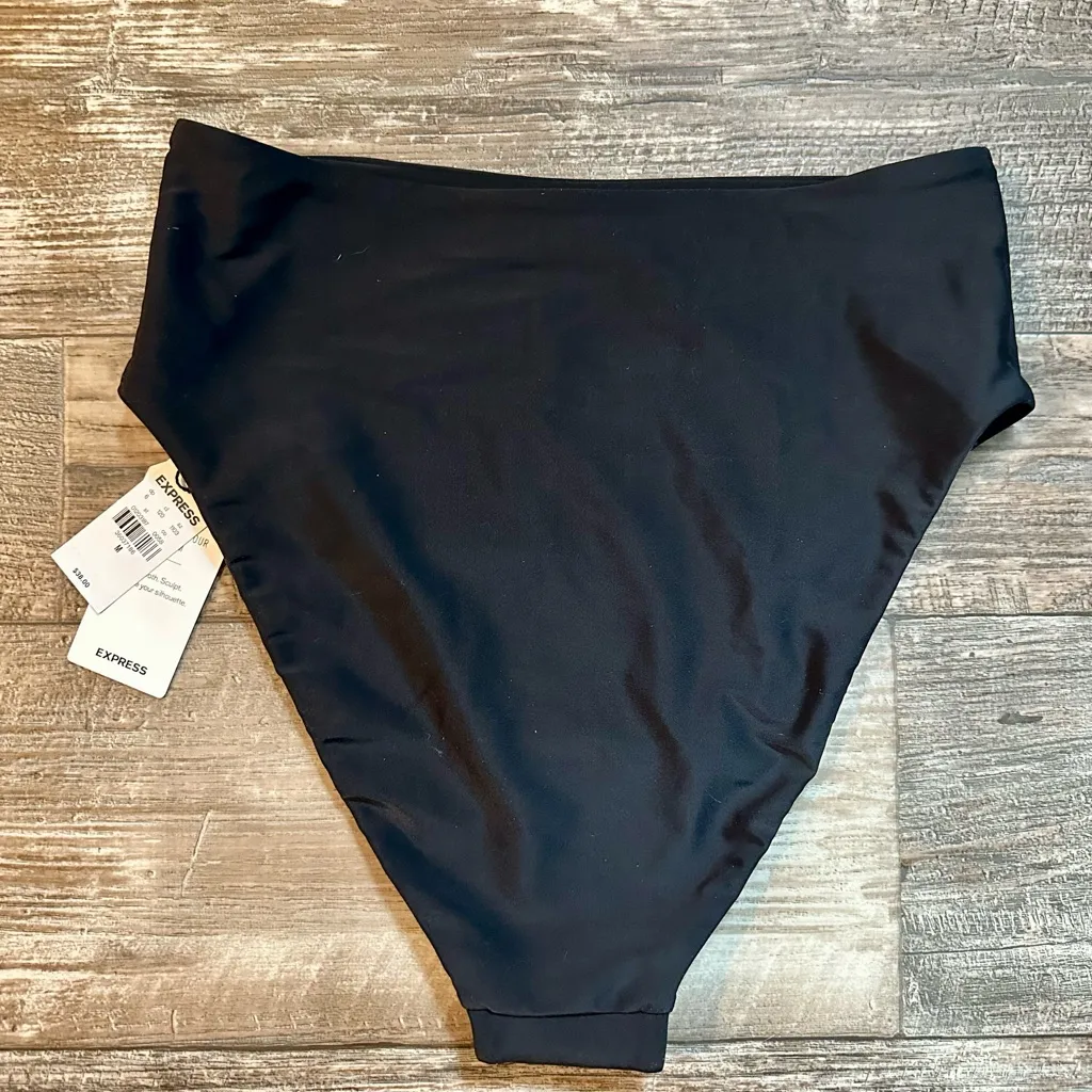 Express - Black Body Contour Swim Bottoms - BNWT! - Image 3