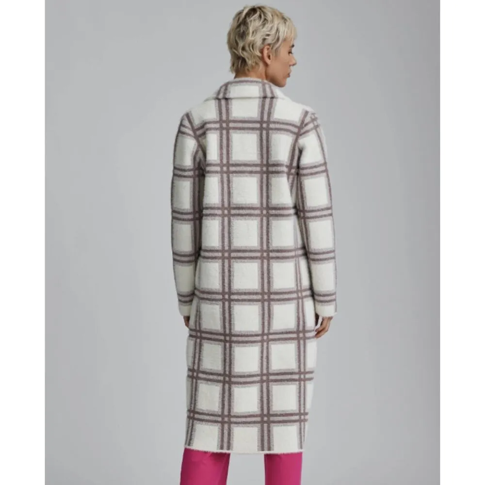 Anthropologie NVLT Plaid Teddy Coatigan Longline Pea Coat Jacket Size XL - Image 6