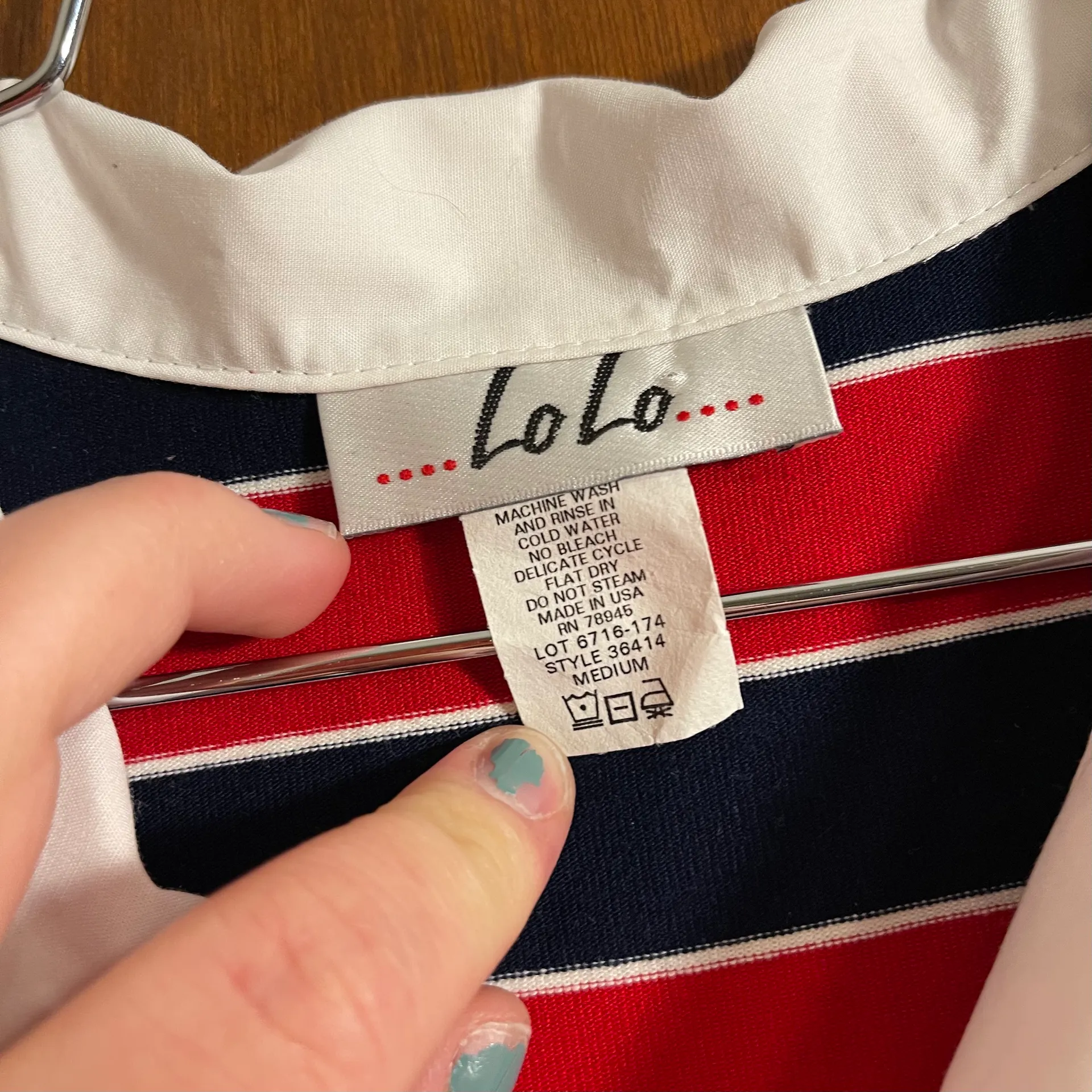 Budweiser Vintage Lolo 1980’s Woman's  Collared Striped Mini Dress - Image 5