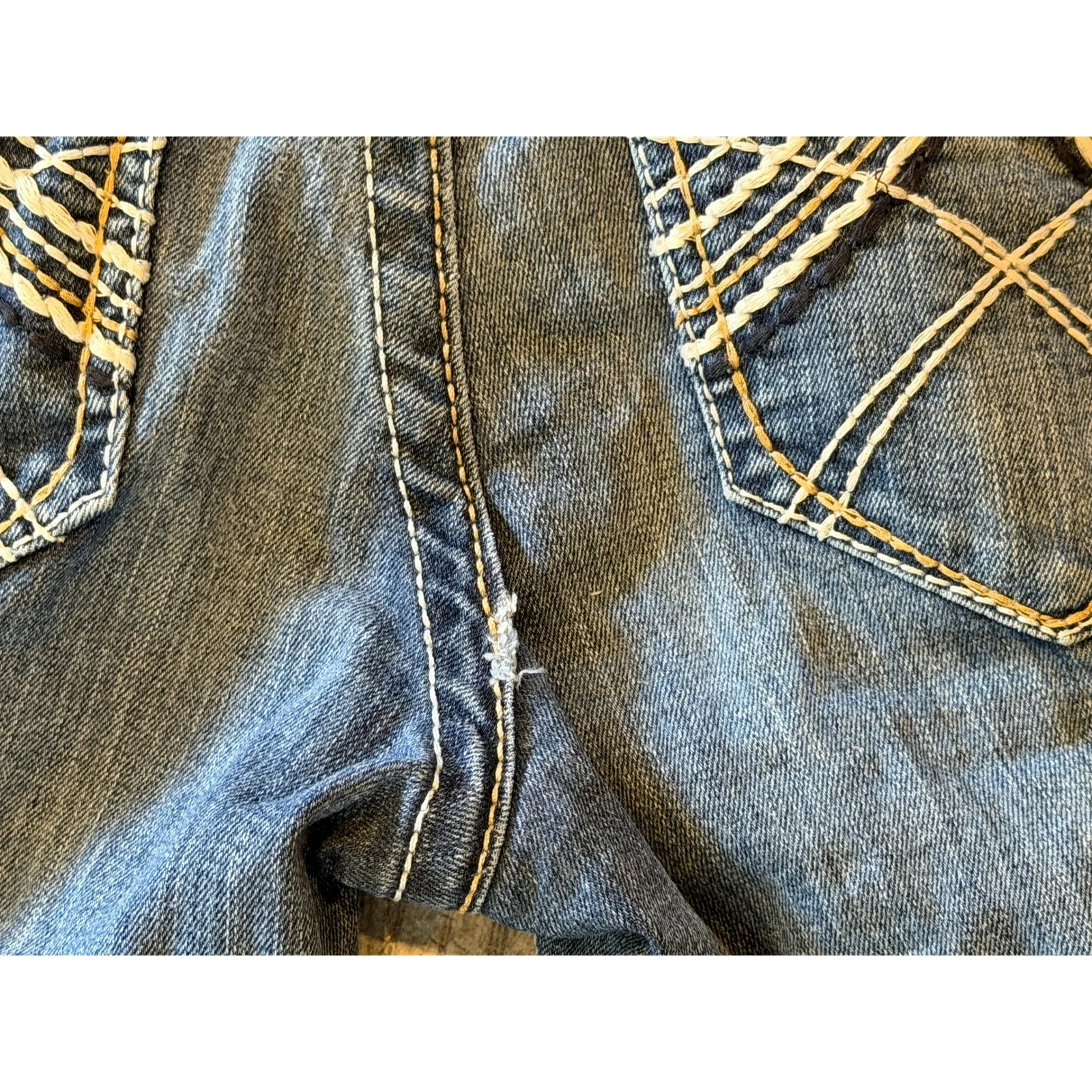 Ariat REAL Denim Jeans Bootcut 28 Long Boot Size 28L Western Jean Cowgirl FrAy - Image 4