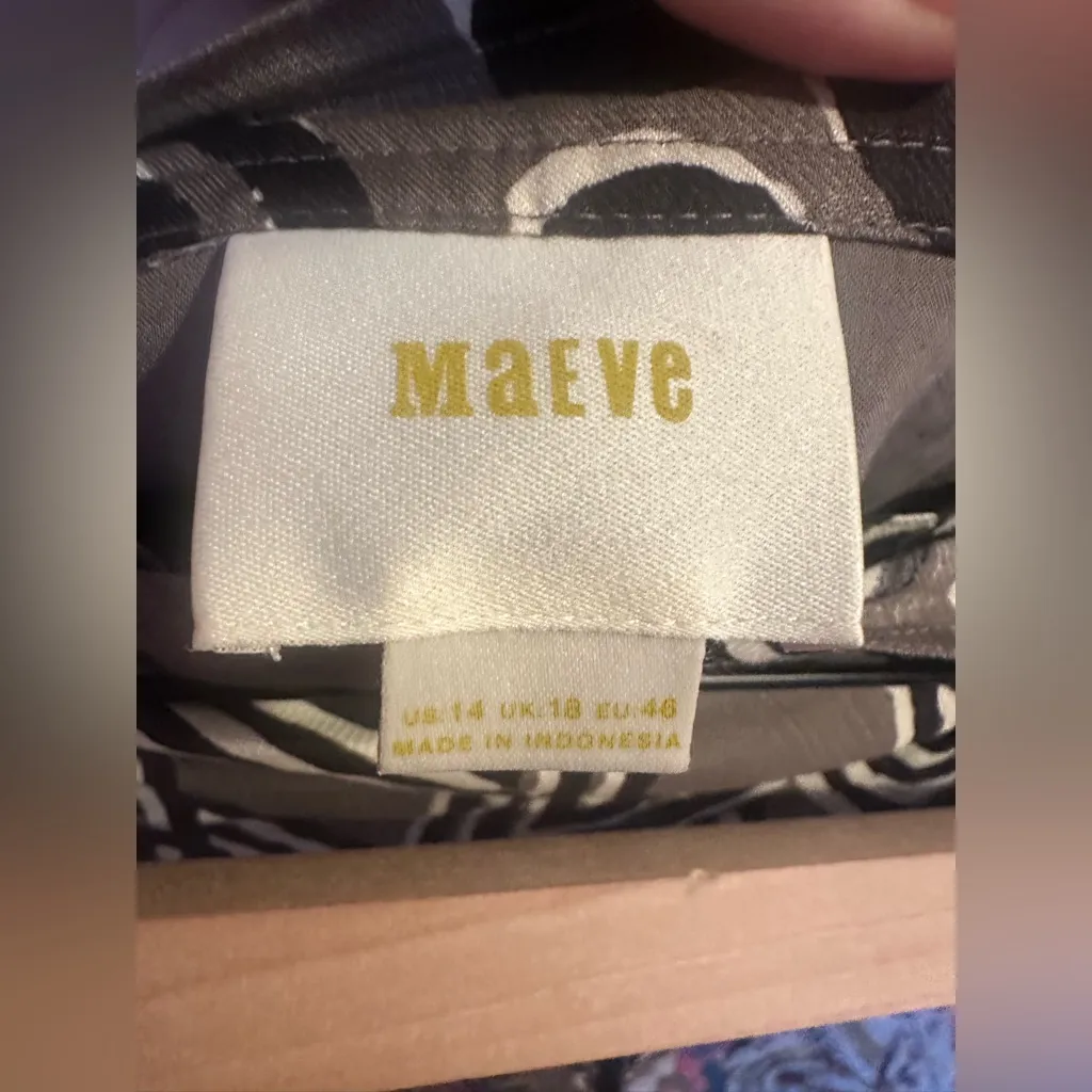 Anthropologie / Maeve | Edessa faux wrap skirt, size 14 - Image 7