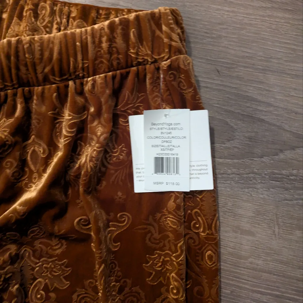 Beyond Yoga Best Dressed Deep Bronze Wide Leg Pants Size XS - Image 3