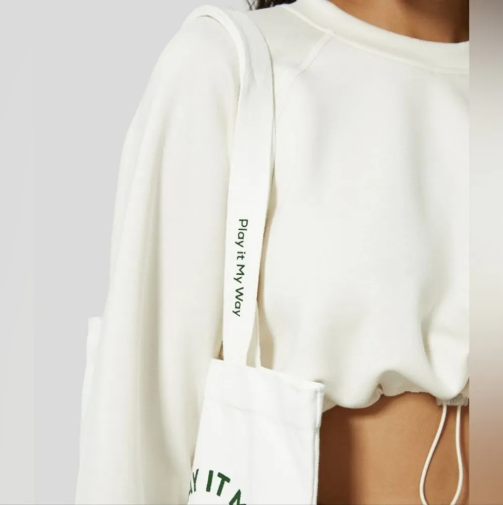 New In Package Halara White Play It My Way Canvss Logo Tote Bag - Image 5