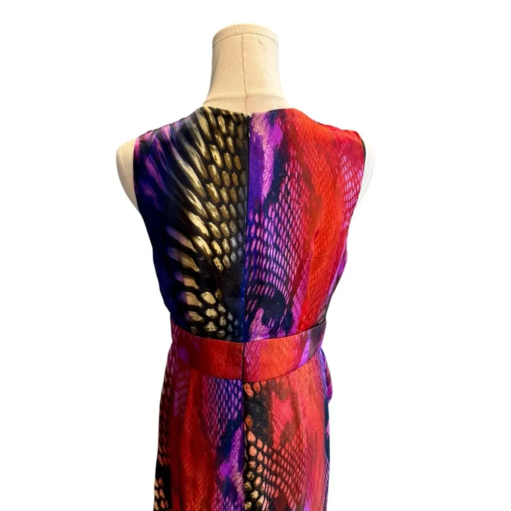 Boston Proper  - Multicolor Slide Slit Maxi Dress Sz 6 - Image 5