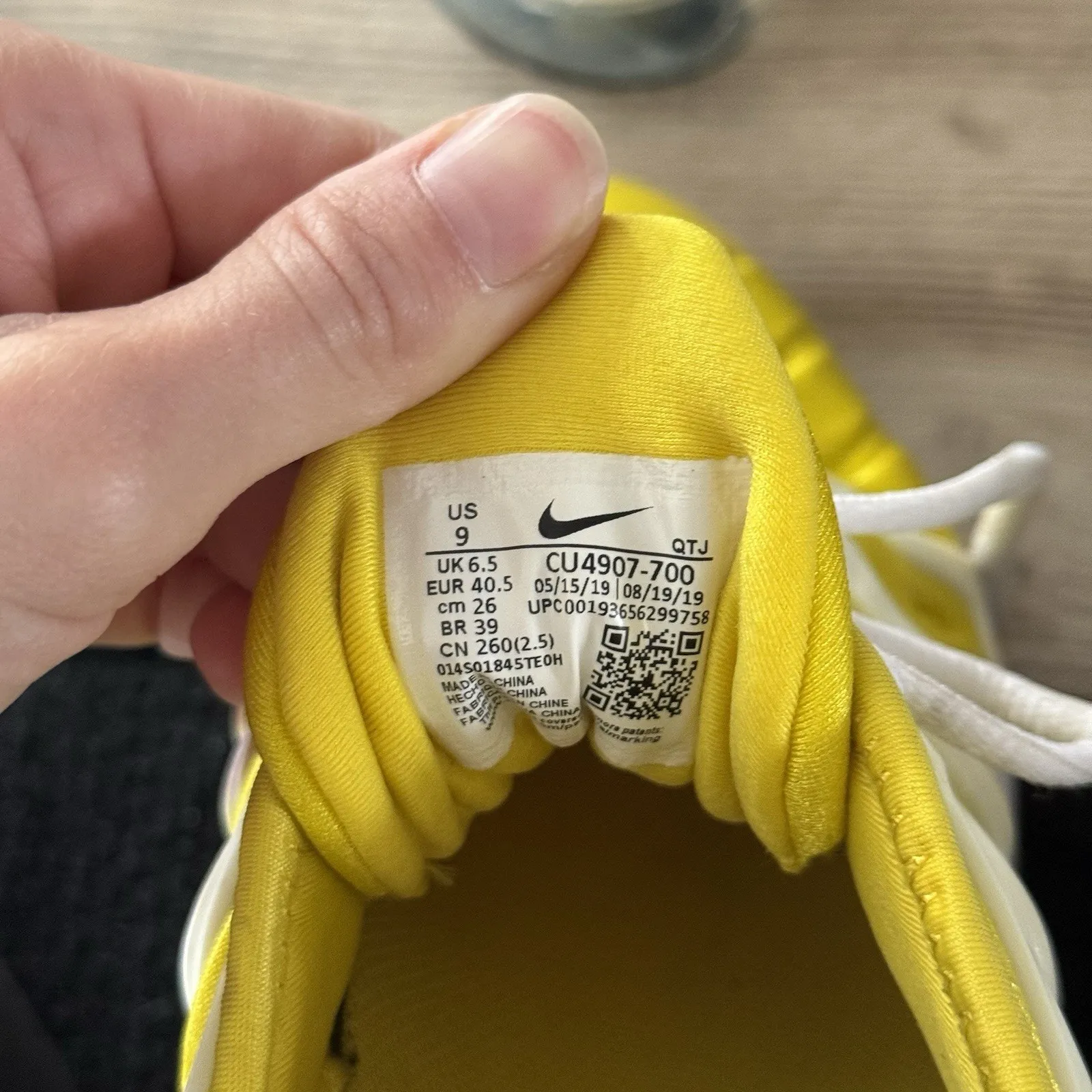 Nike Air VaporMax Plus Sunshine Yellow Women’s 9.5 White CU4907-700 - Image 8