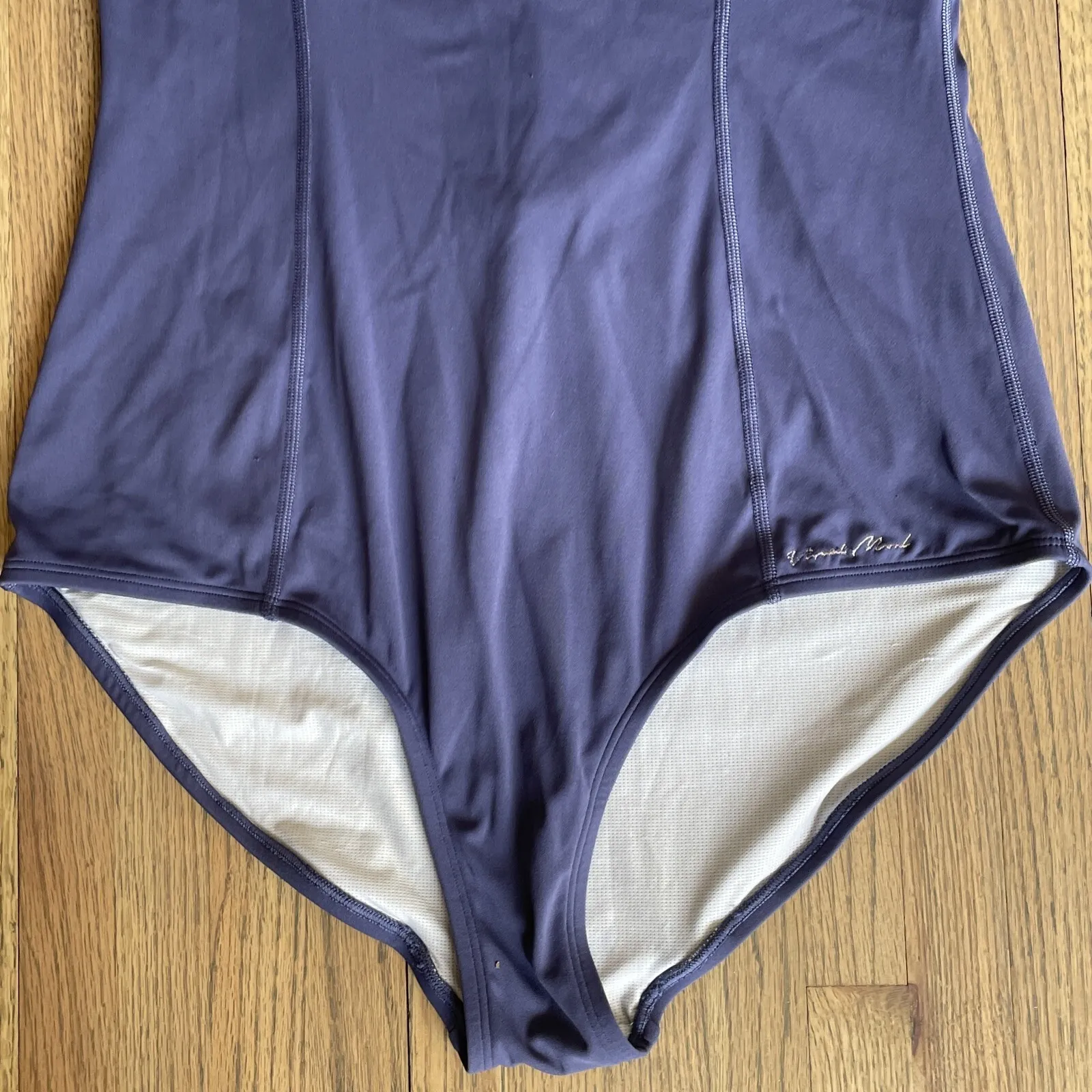 VISUAL MOOD VIOLET/GREY Tie BACK One Piece Swimsuit SURF BEACH SZ XL WOMENS Purple - Image 14