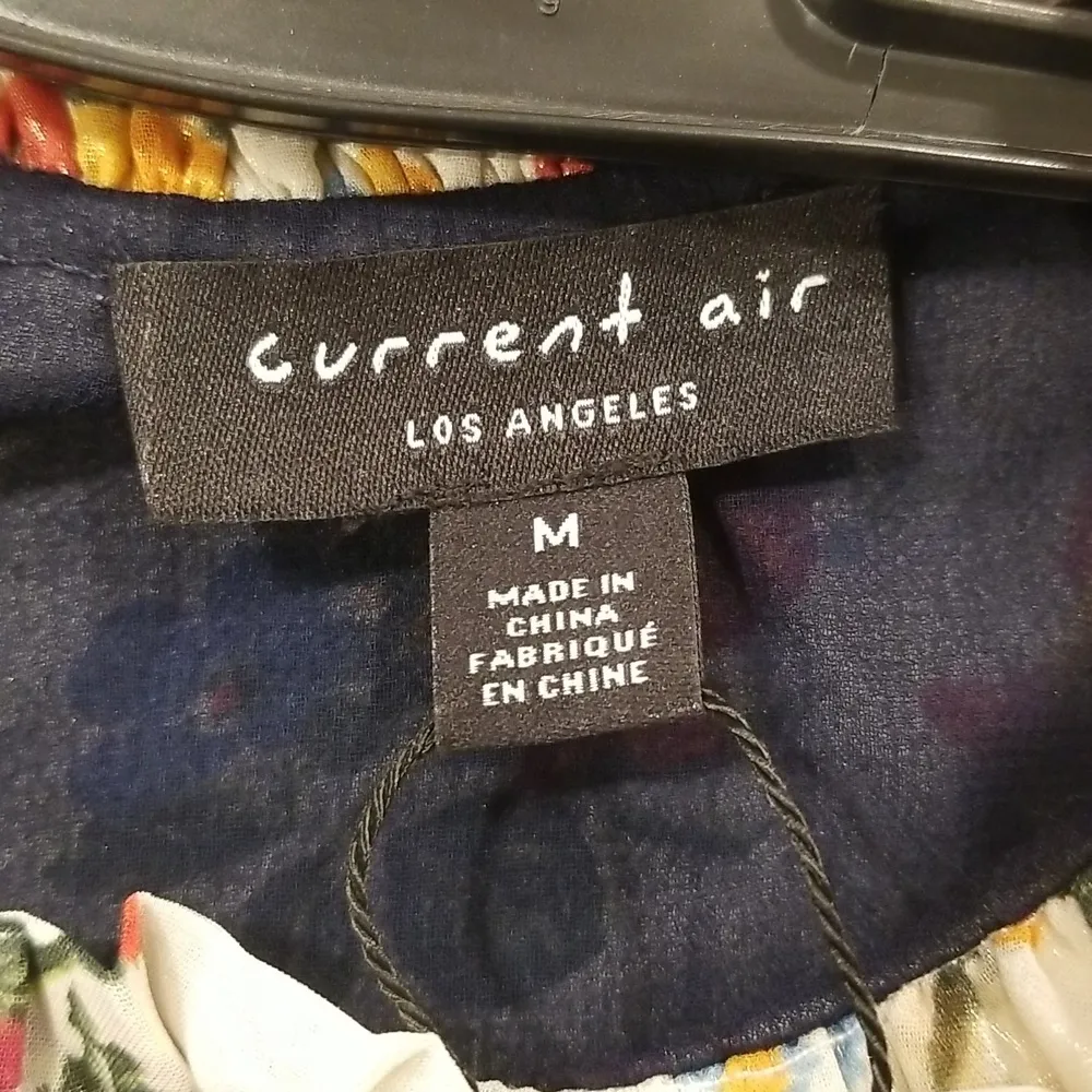 đź’•CURRENT AIRđź’• Floral Combo Mixed Print Shine Midi Dress ~ Medium M NWT - Image 15