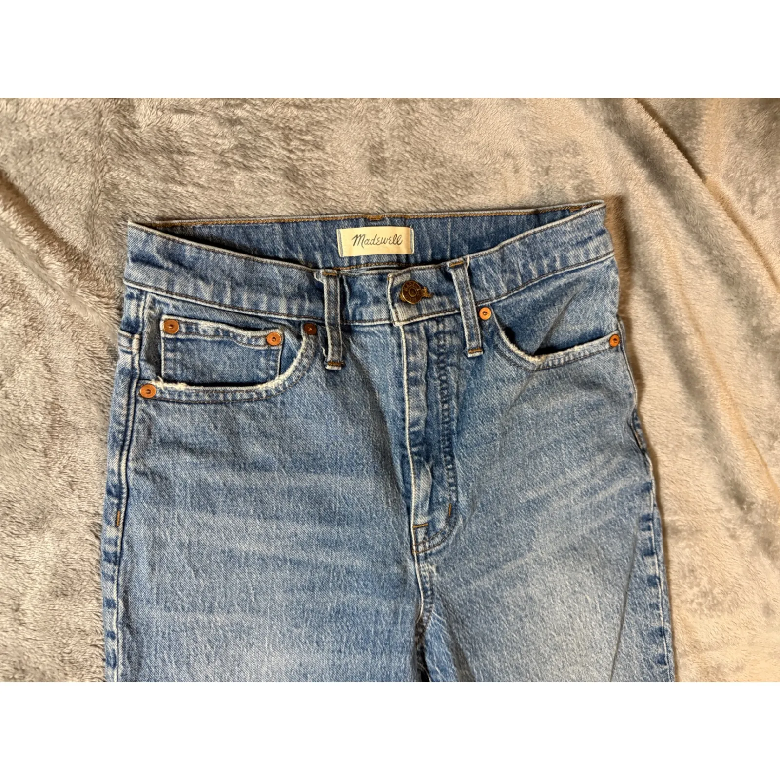 NWOT Madewell Size 26 Classic Straight Jeans‎ in Nearwood Wash Nearwood Wash - Image 4