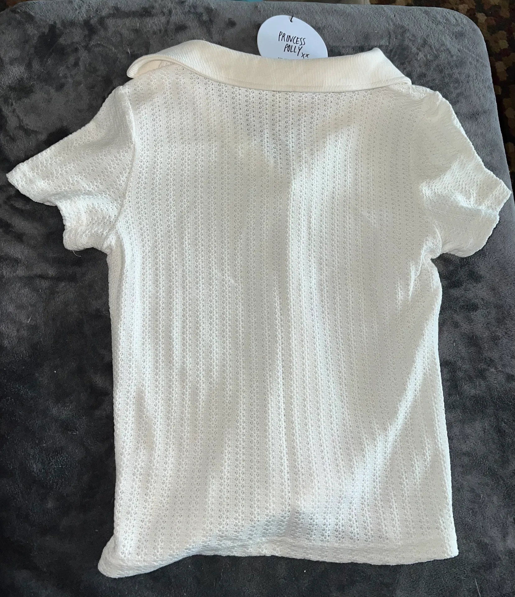 Stephany Knit Top in White - Image 6