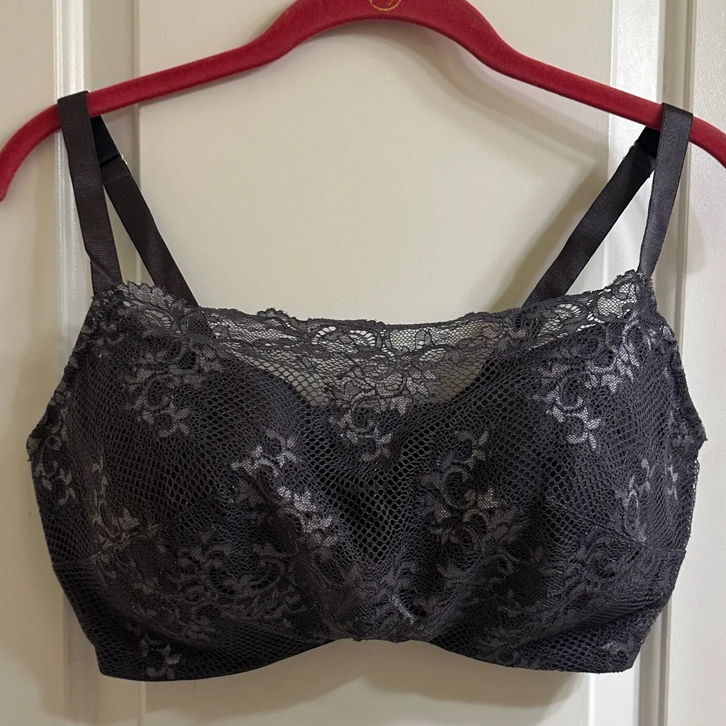 Soma Oh My Gorgeous Bridget Cami Bra NEW 36DDD Iron Silver Diamond Gray Size undefined - Image 2
