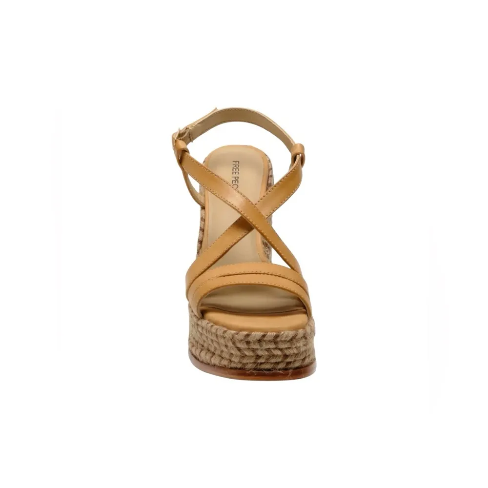 🆕 FREE PEOPLE | FAHN PLATFORM SANDAL | NATURAL | SIZE: US 9 - Image 4