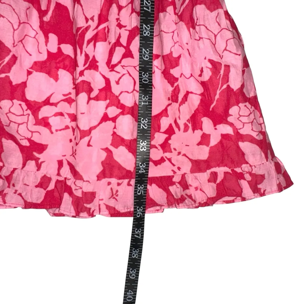 Tuckernuck Hyacinth House Thea Textured Pink Printed Tiered Mini Dress MEDIUM - Image 8