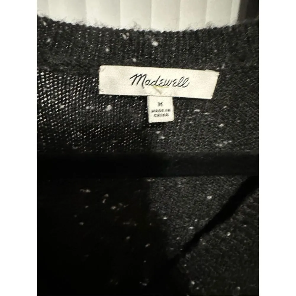 Madewell Donegal Wrap-Front Pullover Sweater In Coziest Yarn Wool Gray Womens - Image 3