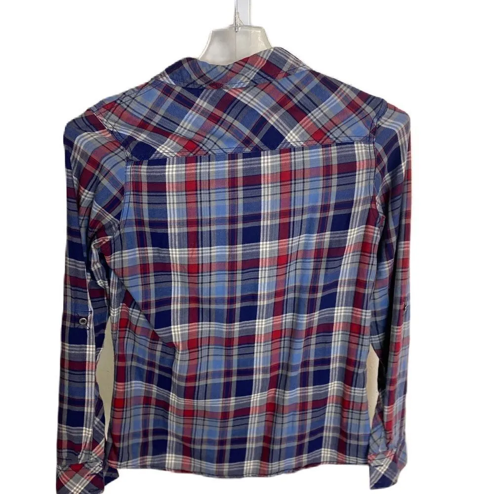 #321 SEVEN7 JEANS Plaid Button Down - Image 3