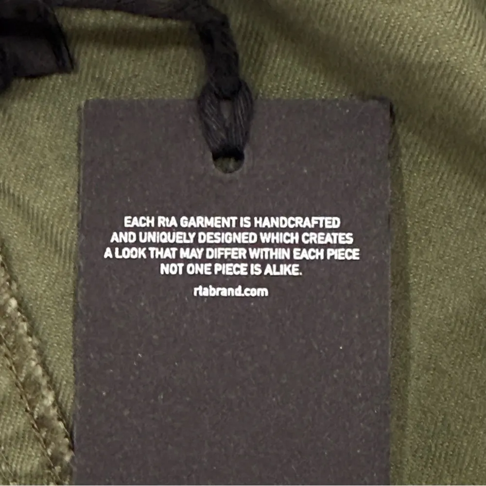 RTA Halima Jumpsuit Utility Zip Front Long Sleeve Tomboy Green Small New Cargo - Image 12