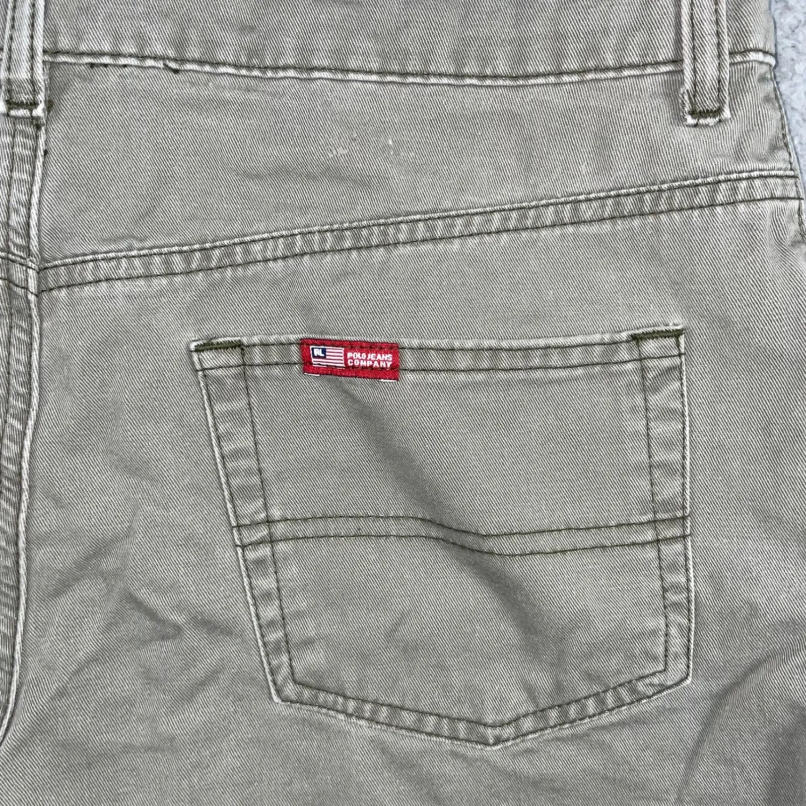 Vintage Ralph Lauren Polo Jeans Company Shorts Women 10 Mid Rise‎ Denim USA Flag - Image 11