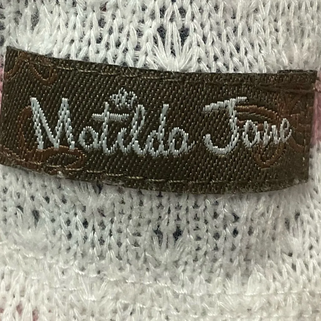 Matilda‎ Jane Womens Sweet Indulgence Top White Pink Long Sleeve Layered S - Image 10