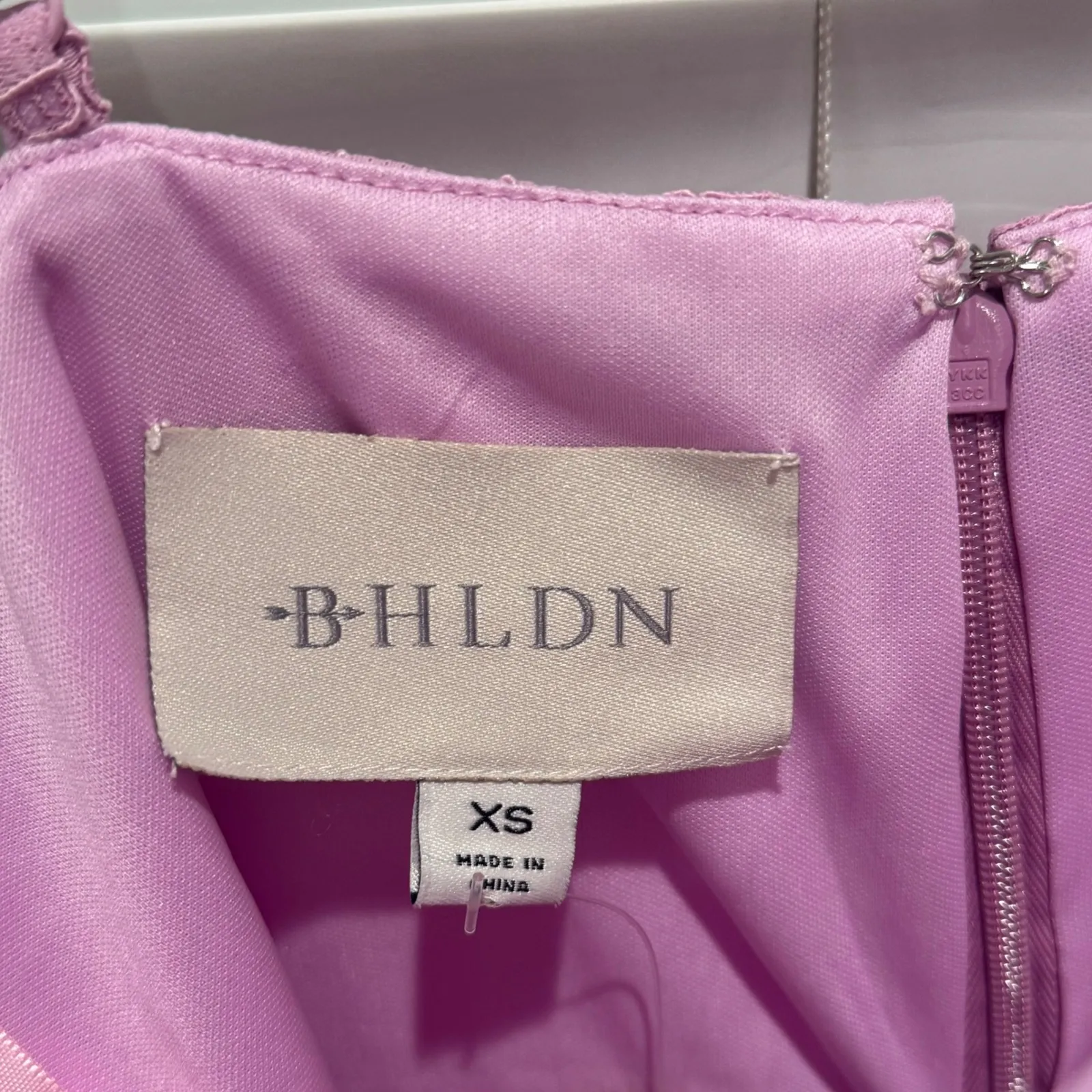 NEW BHLDN Anthropologie Maria Purple‎ Pink mauve Sleeveless Lace Midi Dress XS - Image 5