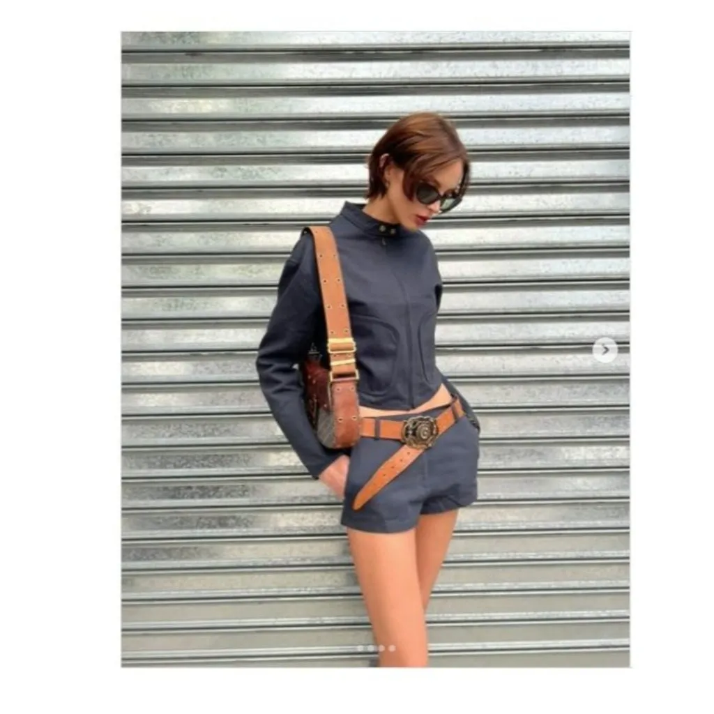 LIONESS Crue Jacket in Petrol X-Small New Womens Shacket Coat - Image 11