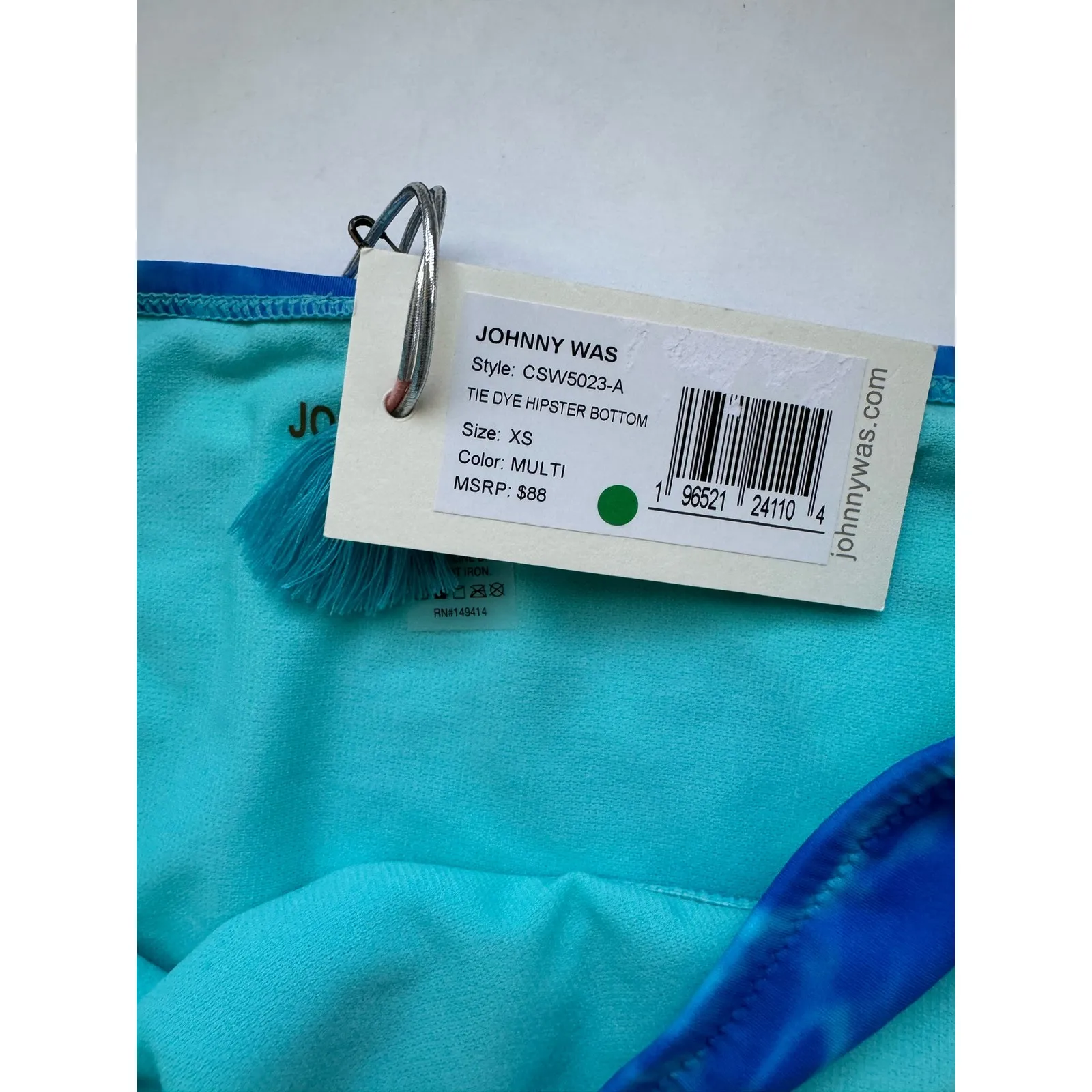 NWT Johnny Was Tie Dye Hipster Bottom Size XS - Image 8