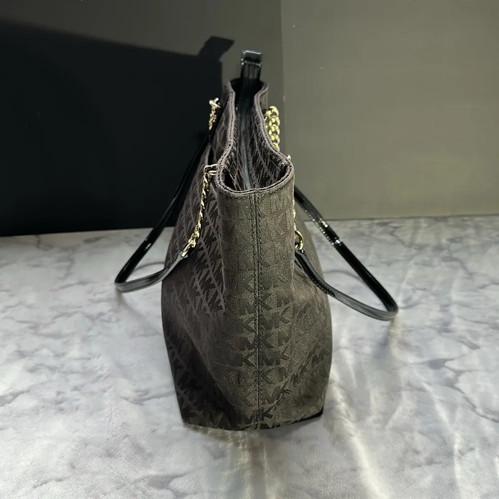 MICHAEL KORS Jet Set Chain Tote Black - Image 3