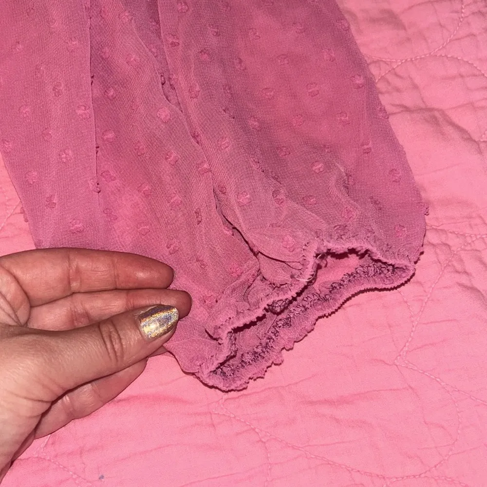 Pink Swiss Dot Puff Long Sleeve Mini Dress 🩷 - Image 8