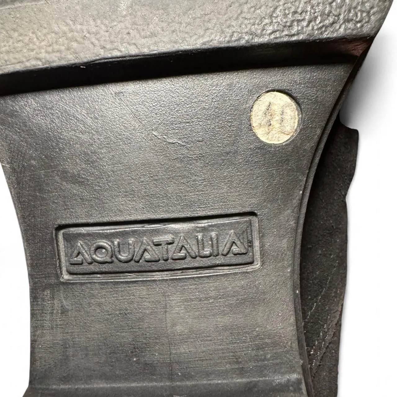 Aquatalia Women’s Black Suede faux Fur Lined Tall Boots Size 40 Waterproof Italy - Image 7