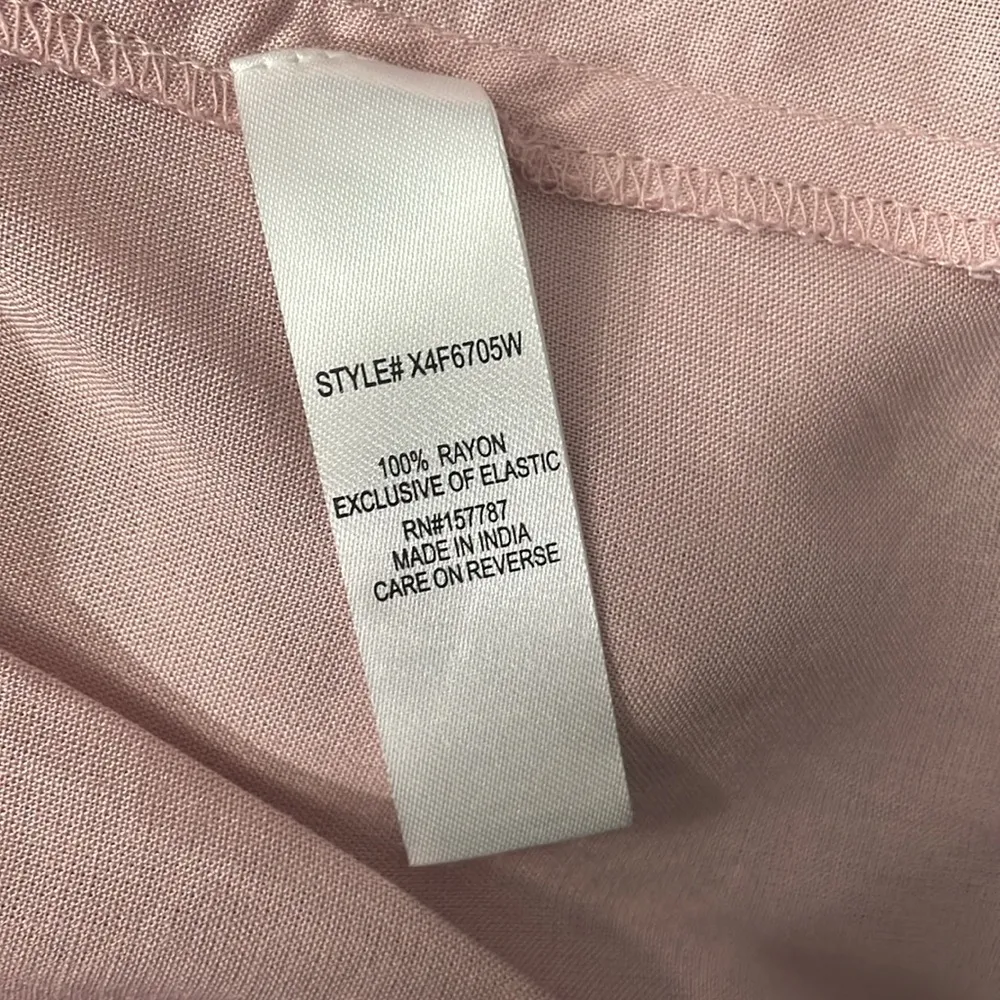 Jolie & Joy Pink Smocked Peplum Top Size 3X - Image 8