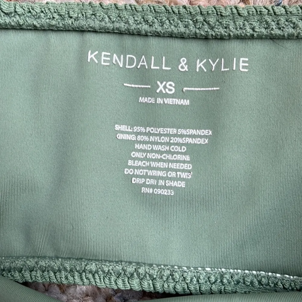 KENDALL & KYLIE Sage Green Strappless Swim Top - Image 9