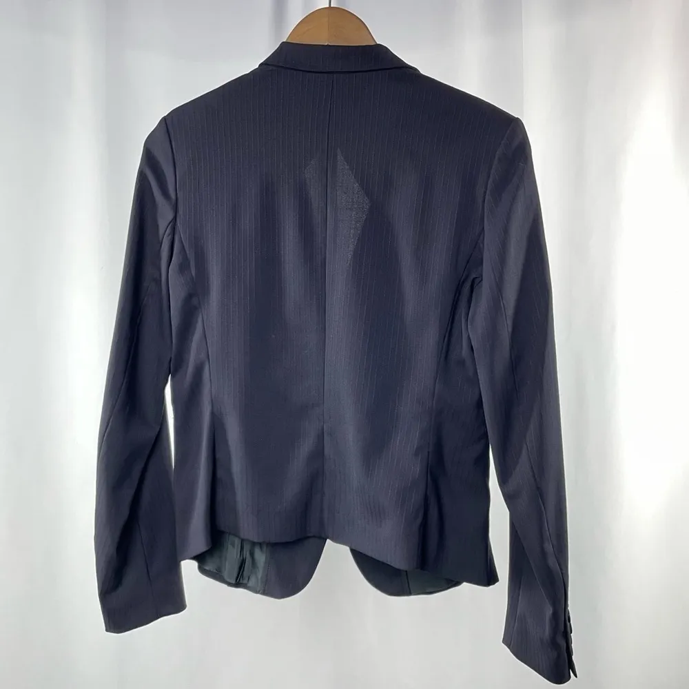 Barneys New York Wool Blend 2 Button Blazer in Black‎ Size Large or 42 - Image 3