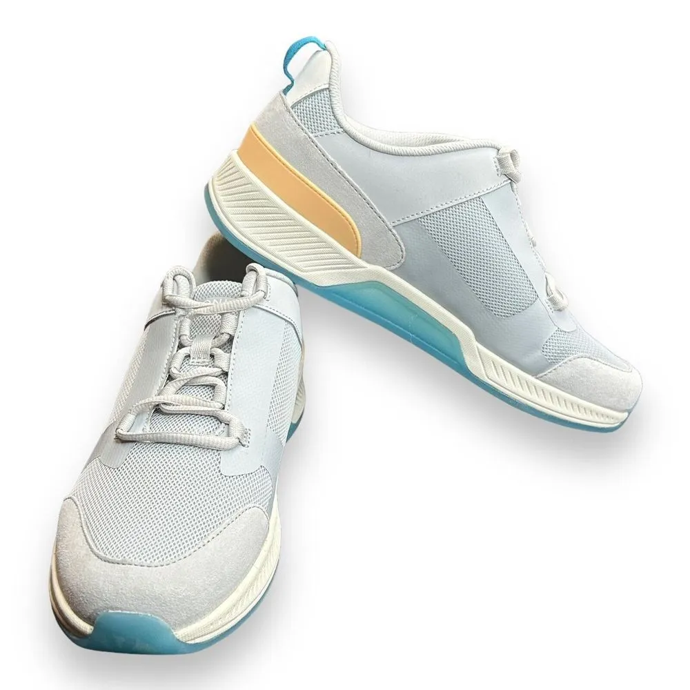 Vionic Fearless Size 10 Gray Leather Orthotic Insert Low Top Comfort Sneaker - Image 6