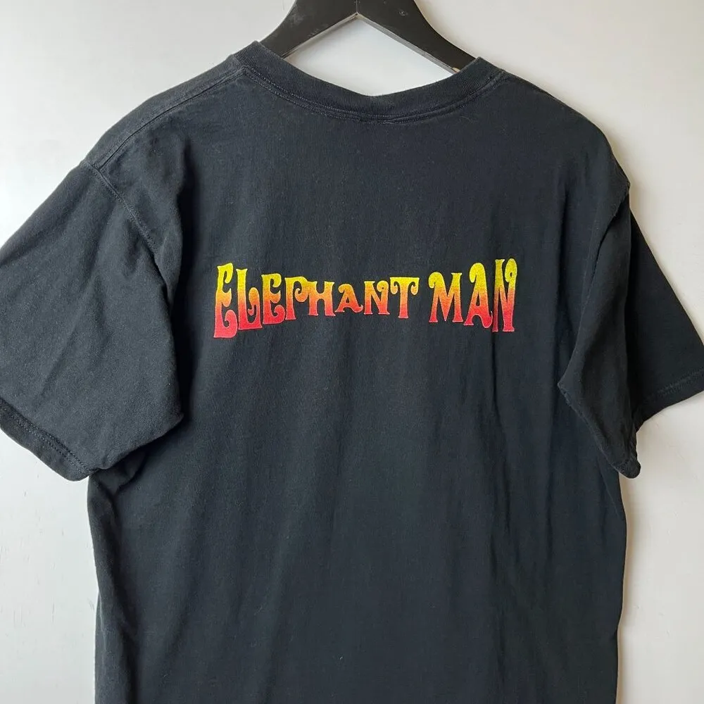 Elephant Man Arlington Heights T Shirt 2000 Vintage Y2K Black Medium M A.O.P. - Image 15