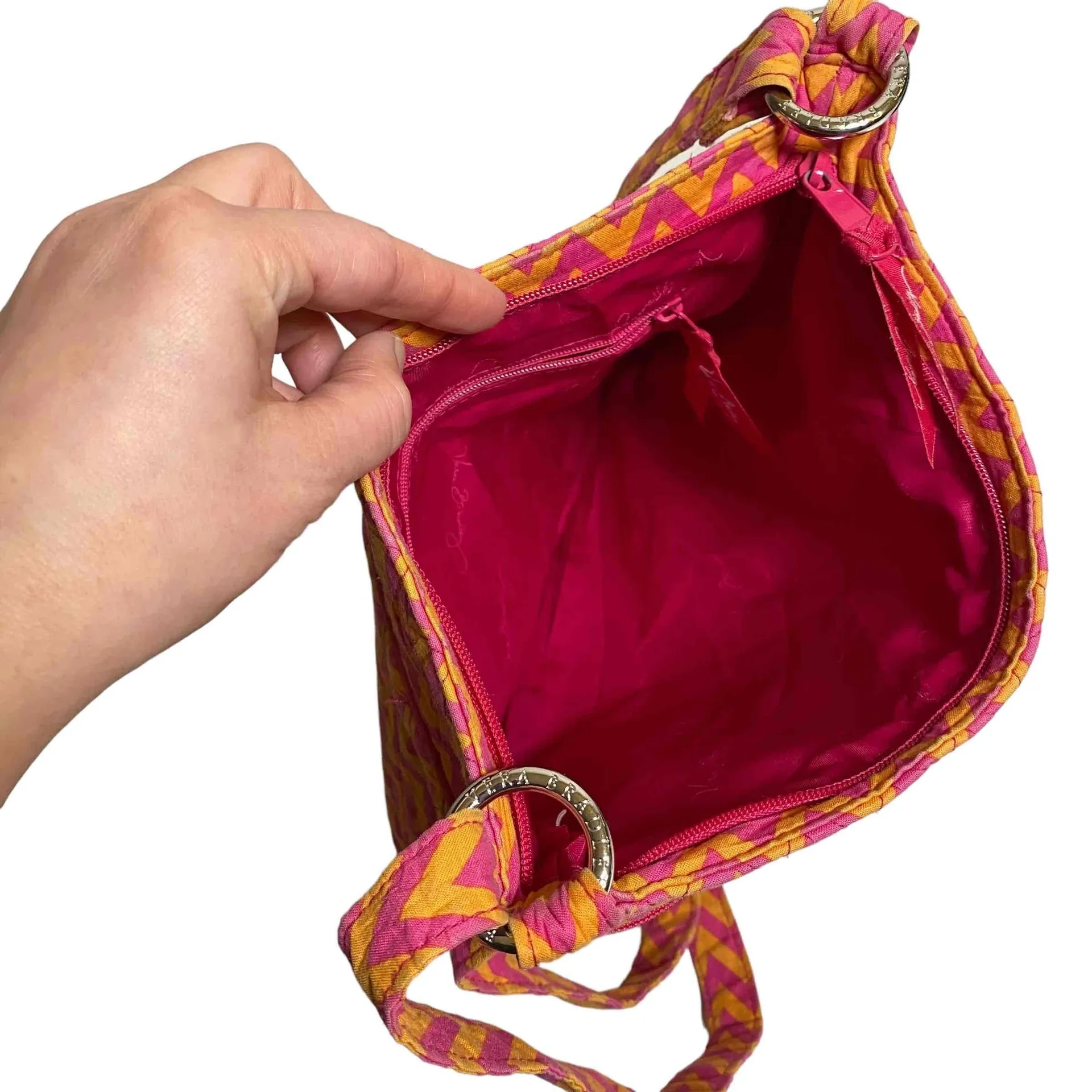 Vera Bradley Quilted Adjustable Strap Hipster Ziggy‎ Zag Crossbody Handbag - Image 7