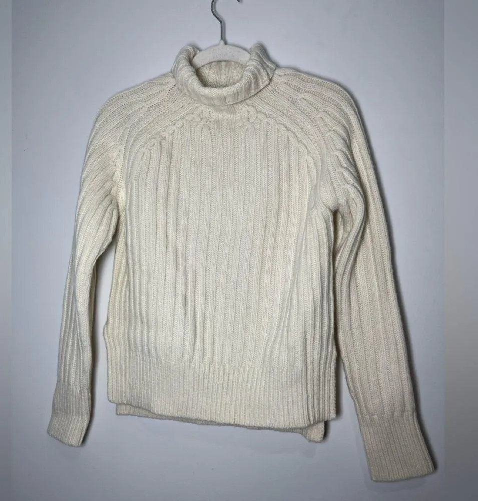 Polo Ralph Lauren Mock Neck Ribbed Knit Sweater Pullover XS New Wool Cashmere - Image 4