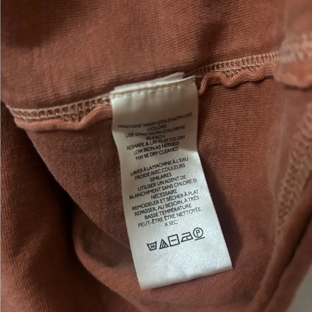 Free People Rust Sleeveless Lace Tee - Image 5