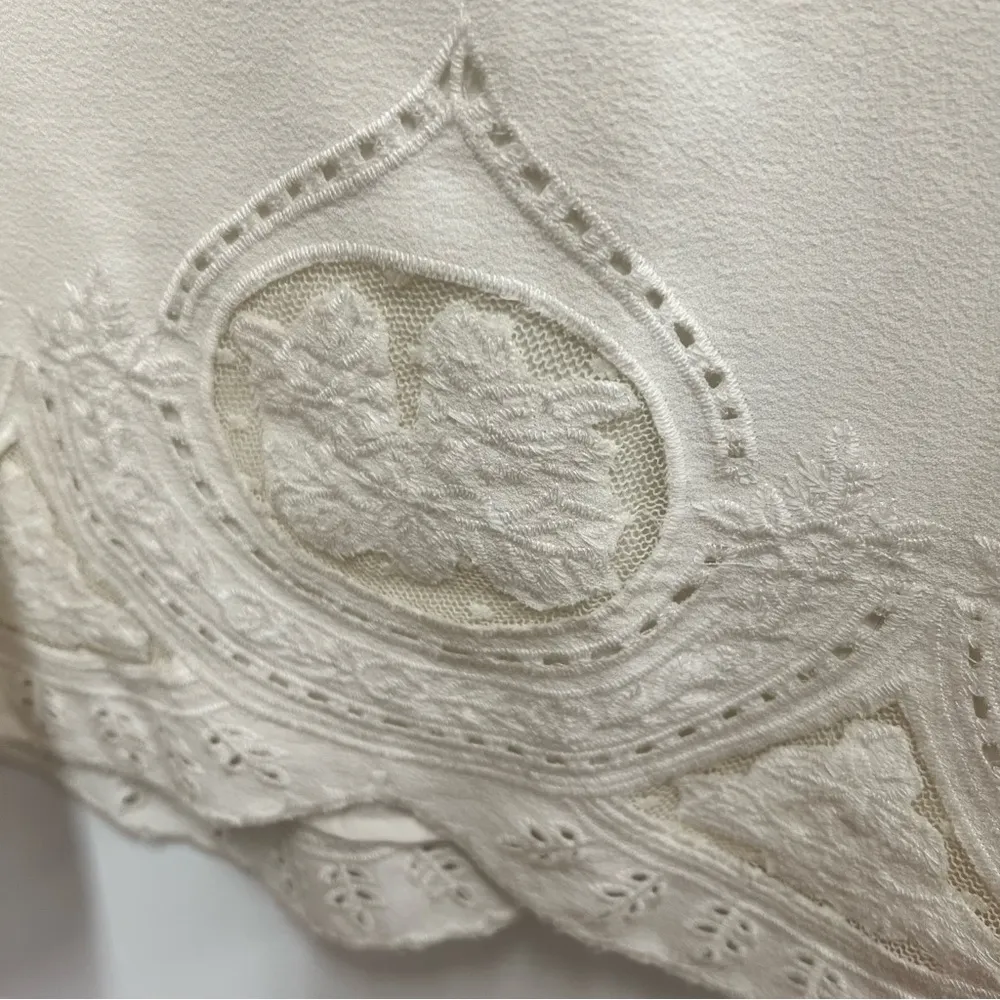 Sugarlips boho style eyelet lace spaghetti strap adjustable tank size medium - Image 5