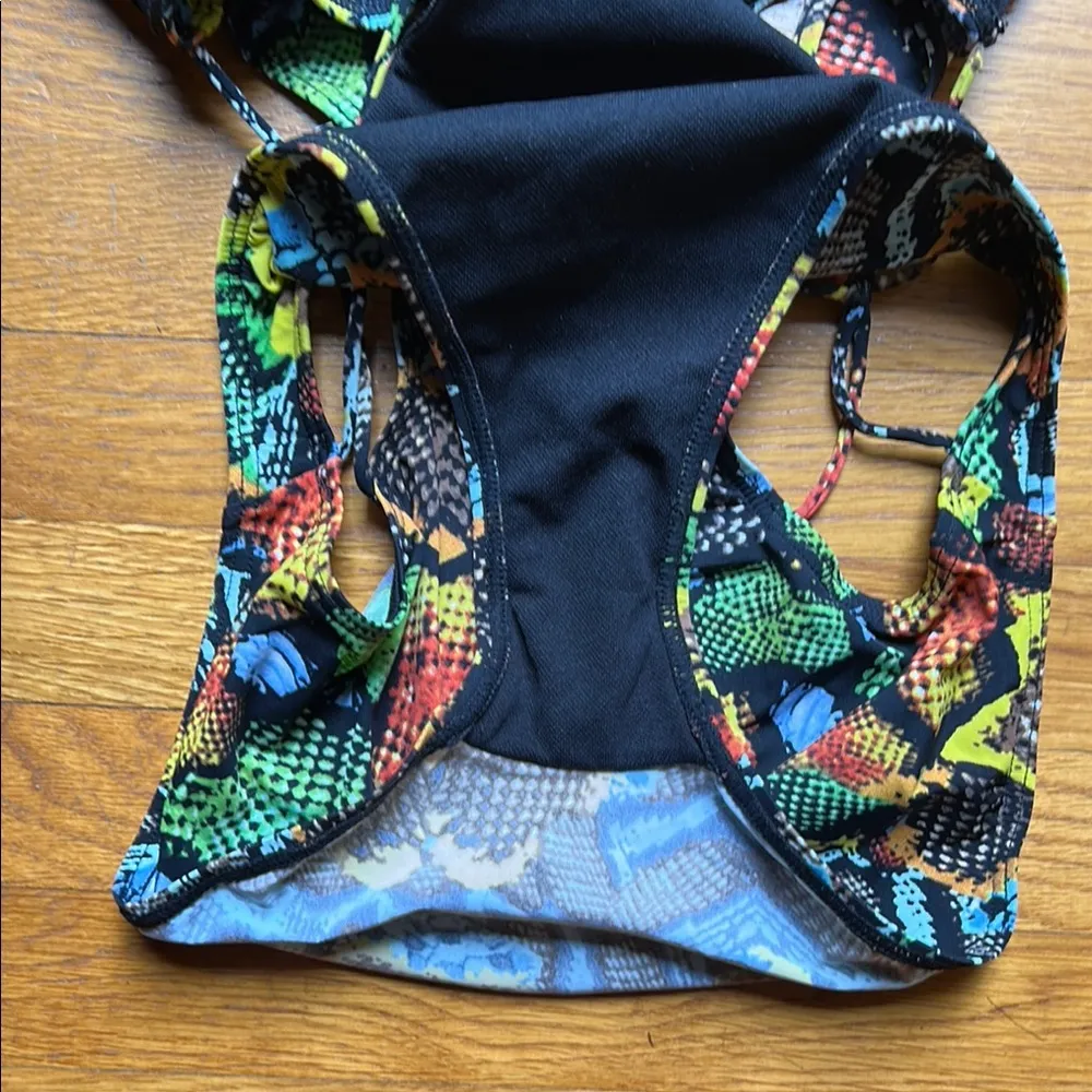 LISA MAREE Wind & Cartwheels Swimsuit. Small 🌊🎡 Green - Image 8