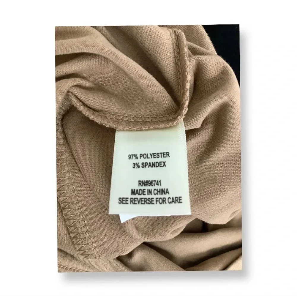 Self Esteem Size Small Long Sleeve Scrunch Front Tie Top. - Image 4