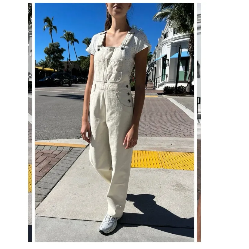 Brandy Melville J. Galt Shanghai Hayley Denim Overalls Dungarees Jeans - Image 2