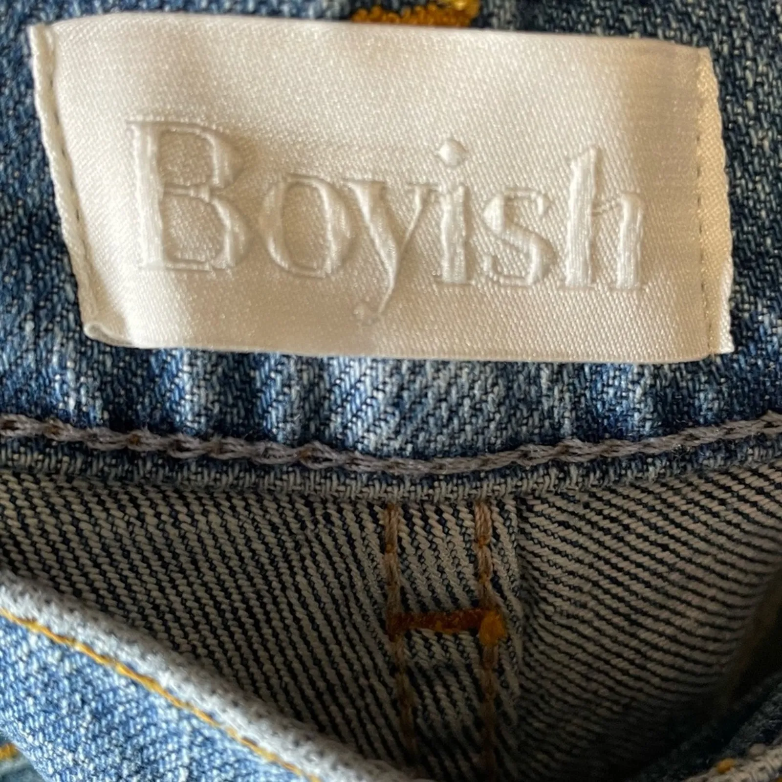 Boyish The Mikey High-Rise Wide Leg Jeans in La Porta Women’s Sz 27 - Image 6