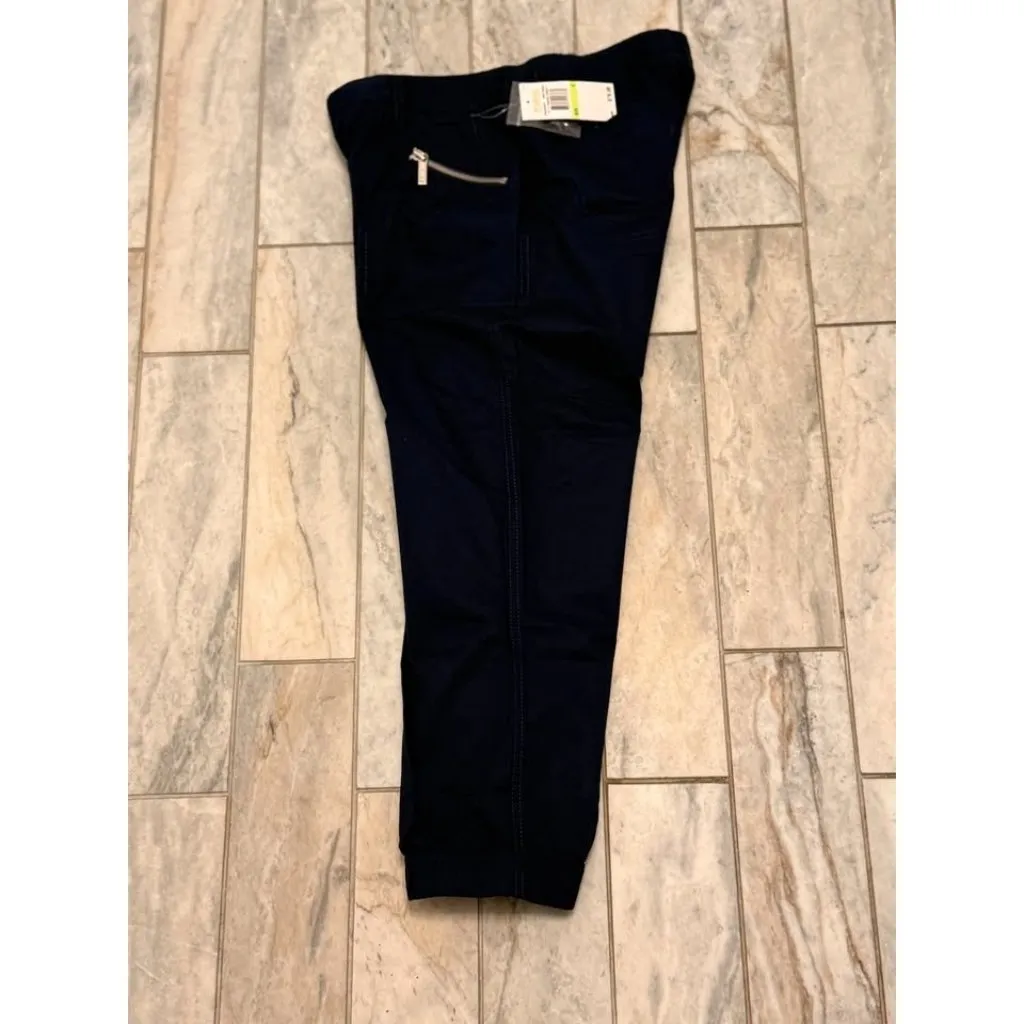 NEW Michael Michael Kors women's size 4 navy cropped jogger pants Retails $79.50 Blue - Image 4