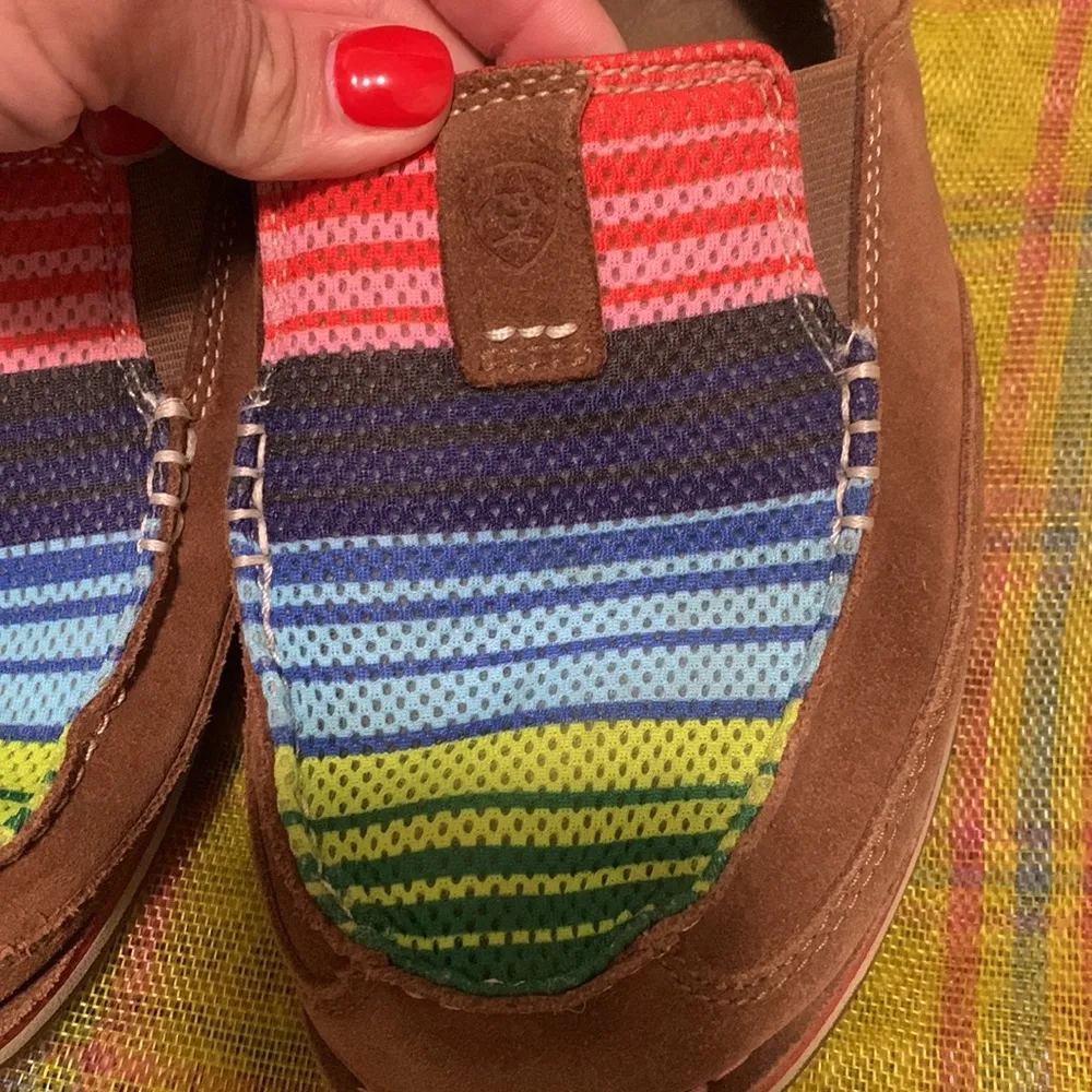 Ariat Women’s Cruiser Palm Brown Serape Mesh Slip On Shoes Size 11 - Image 2