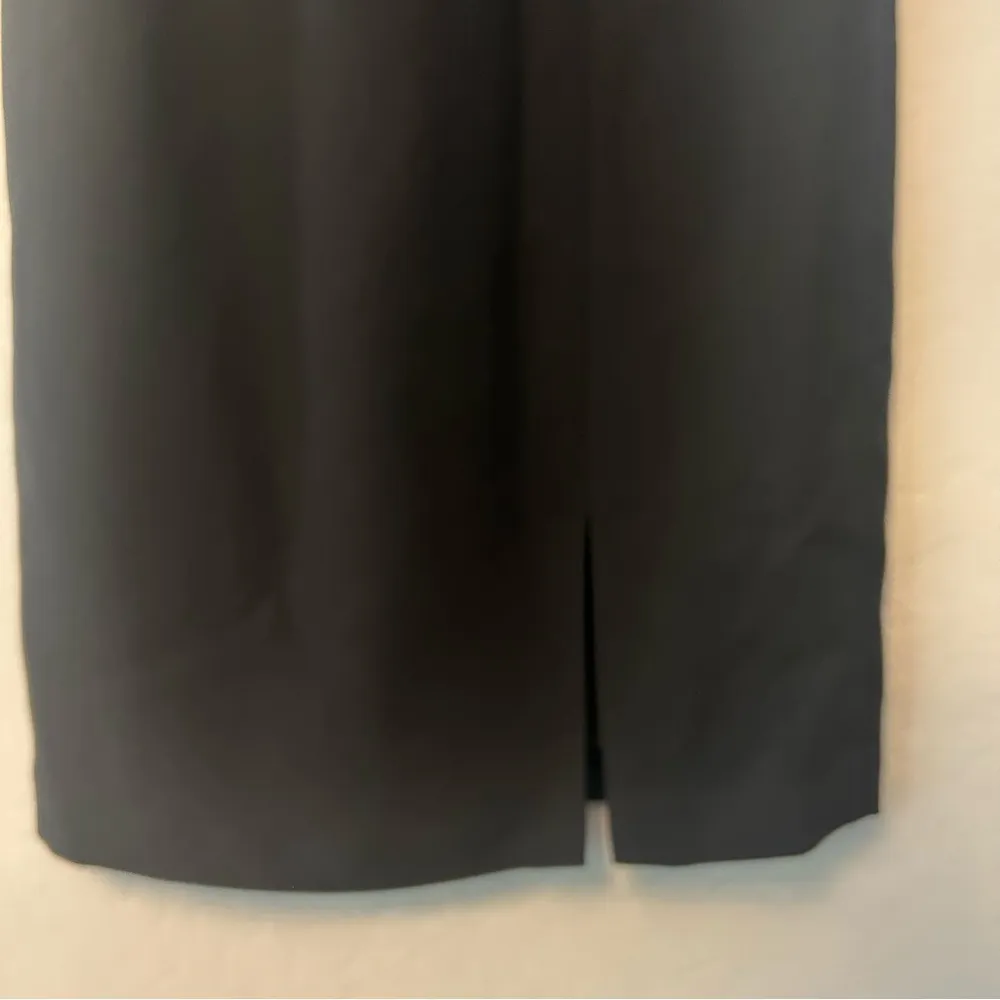 Jones Wear Dress black sleeveless dress with twist bow detail on front size 4 - Image 7