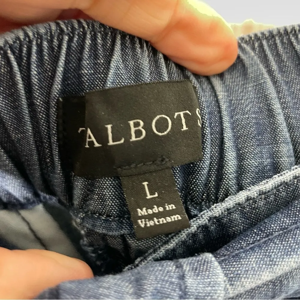 Talbots Women's Misses Belted Wide Ankle Pants - Image 7