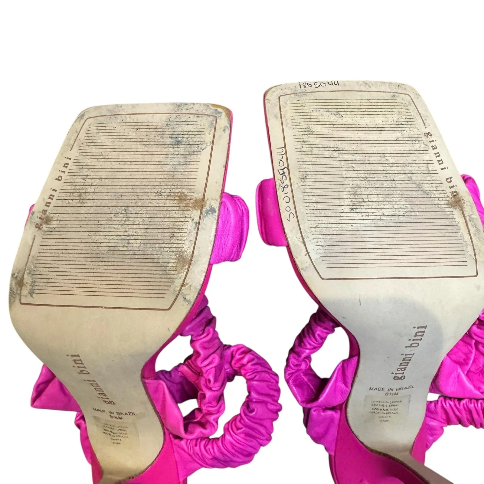 Gianni Bini Shoes Womens Size 8.5 Pink Vanya Ruched Strappy Square Toe Sandals - Image 10