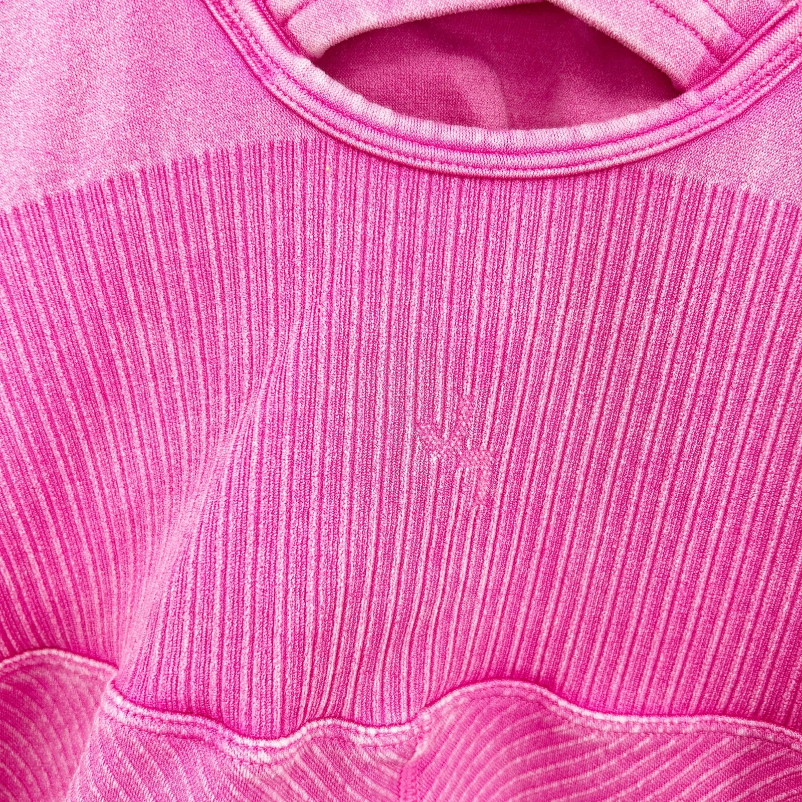 JoyLab Womens Athleisure Crisscross Back Seamless Bodysuit Active Romper‎ Pink - Image 7