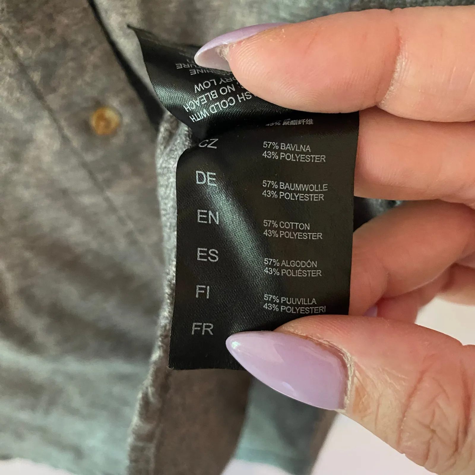 Kuhl Gray Long Sleeve Button Down Shirt Gorpcore Cotton Blend Women's size XS - Image 10