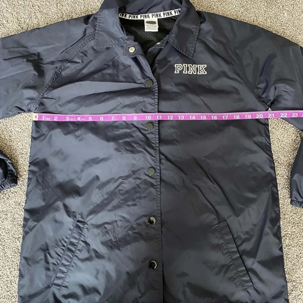 Victoria’s Secret PINK Navy Coach Jacket – Size Small - Image 3