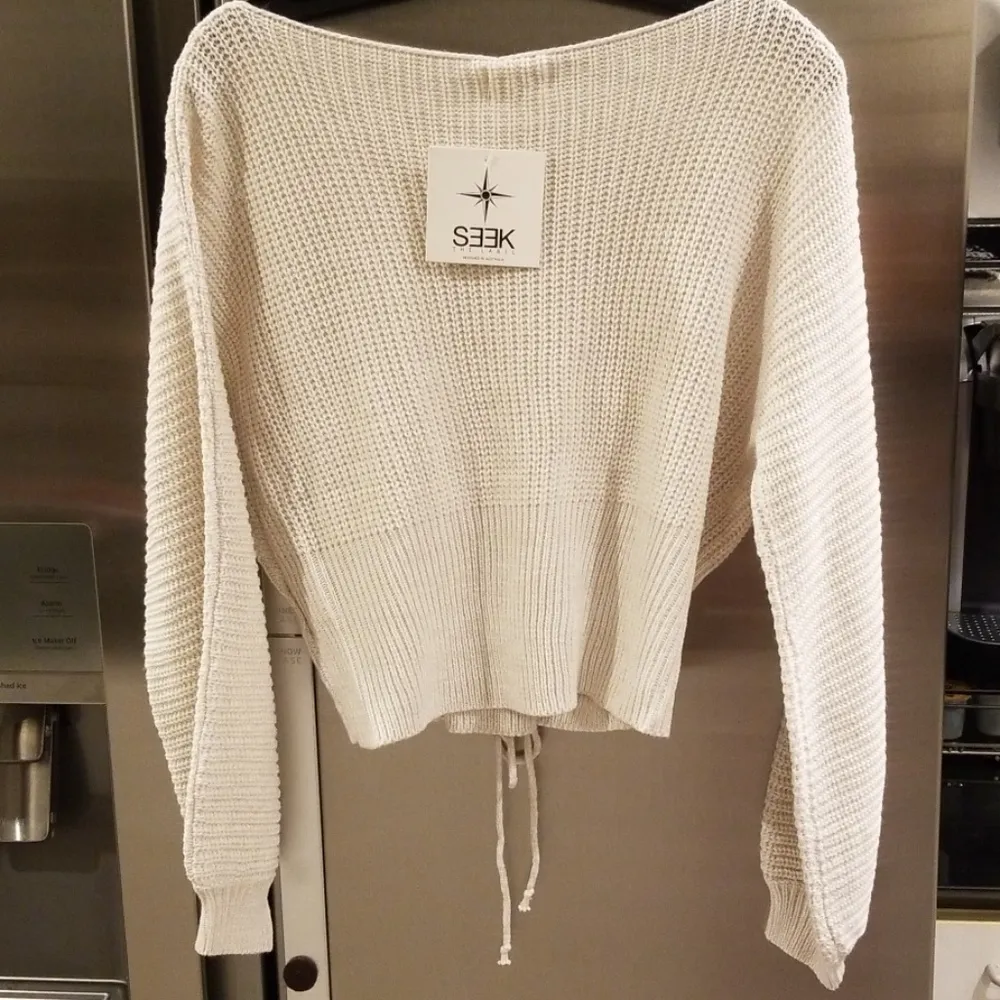 💕LF SEEK THE LABEL Chunky Corset Lace Up Sweater - Image 2